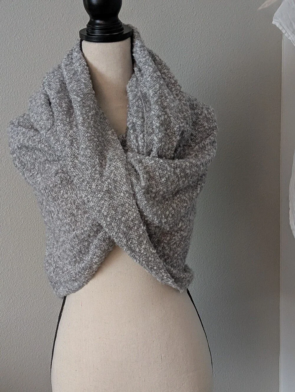 Cozy Gray Infinity Scarf